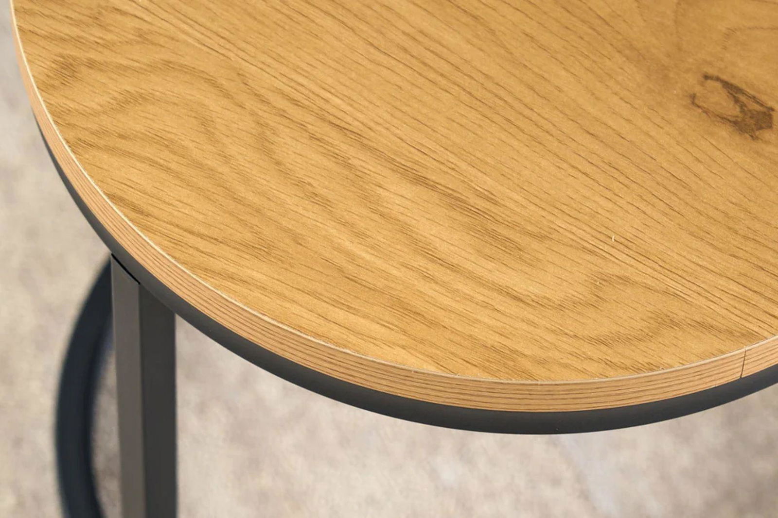 STOLIK KAWOWY ELEGANCE ZESTAW OPTYKA DĄB 45 CM / 43643 / INVICTA INTEIOR