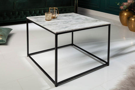 STOLIK KAWOWY ELEMENTS MARMUR BIAŁY / 40112  / INVICTA INTERIOR