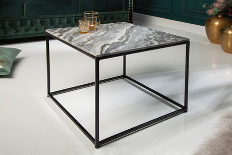 STOLIK KAWOWY ELEMENTS MARMUR SZARY / 40113  / INVICTA INTERIOR