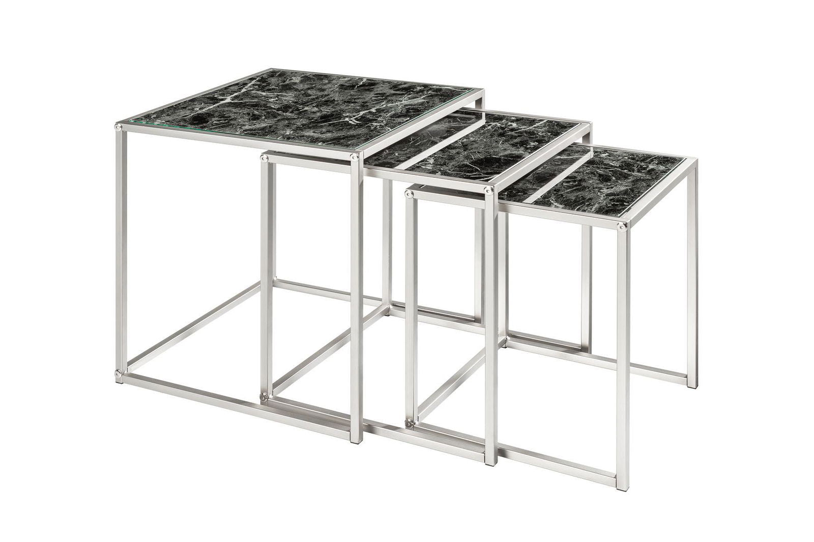 STOLIK KAWOWY ELEMENTS OPTYKA MARMUR CZARNY / 40096  / INVICTA INTERIOR