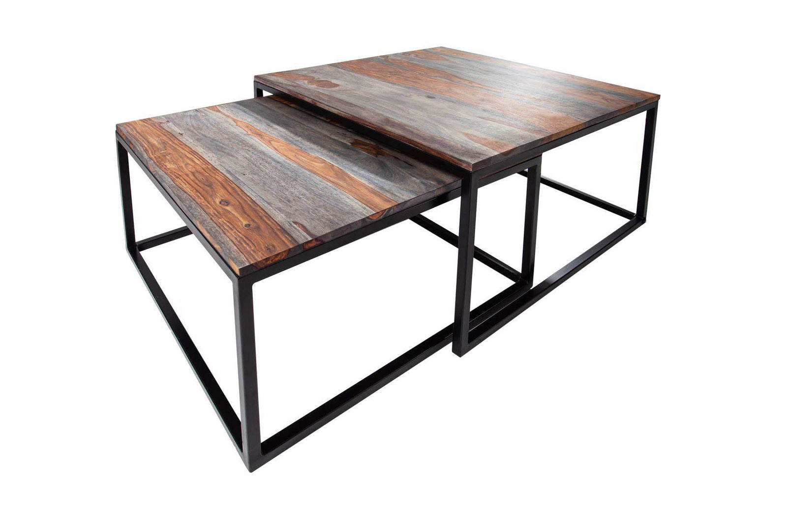 STOLIK KAWOWY ELEMENTS ZESTAW SHEESHAM / 40281  / INVICTA INTERIOR
