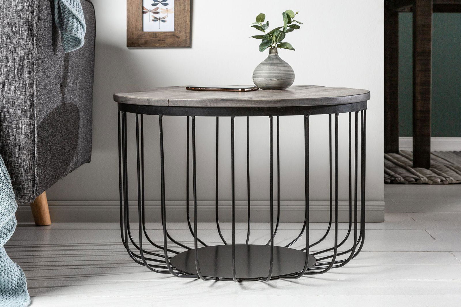STOLIK KAWOWY FACTORY LOFT 56 CM AKACJA / 39672  / INVICTA INTERIOR
