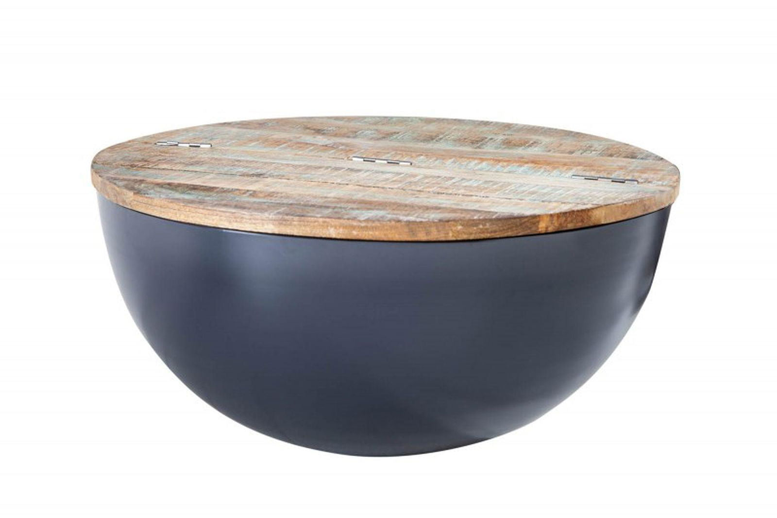 STOLIK KAWOWY JAKARTA 70 CM SZARY / 40894  / INVICTA INTERIOR
