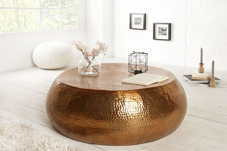 STOLIK KAWOWY ORIENT 80 CM MIEDZIANY / 38395  / INVICTA INTERIOR