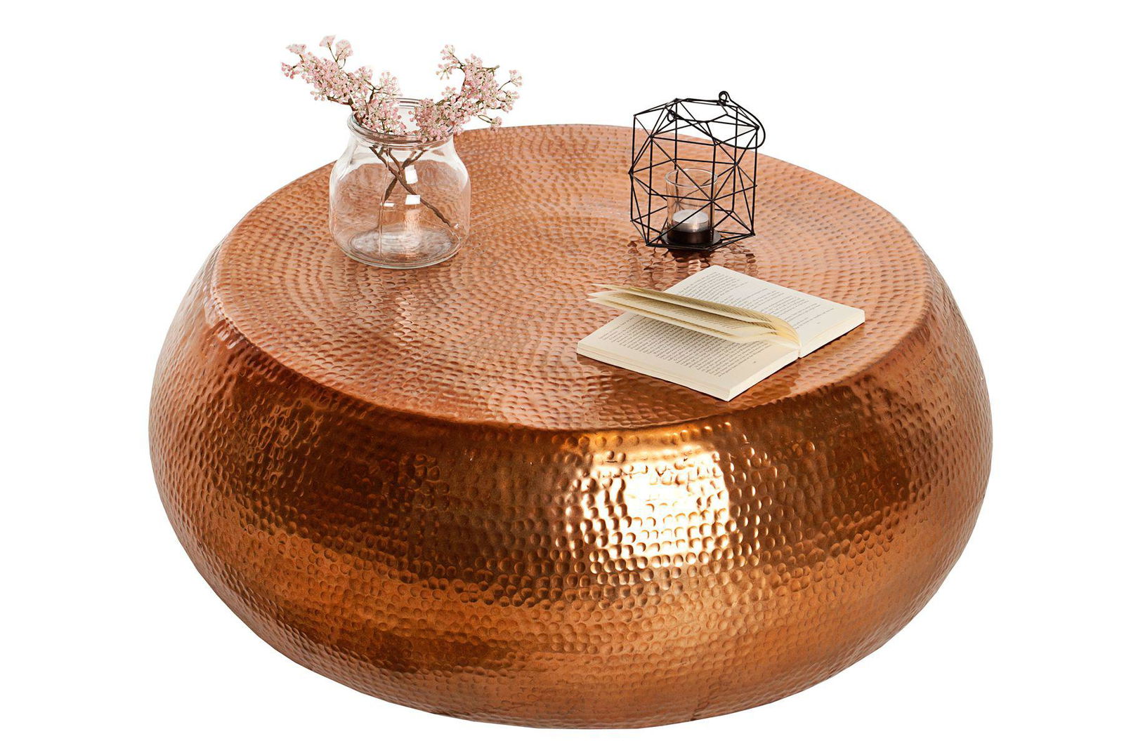 STOLIK KAWOWY ORIENT 80 CM MIEDZIANY / 38395  / INVICTA INTERIOR