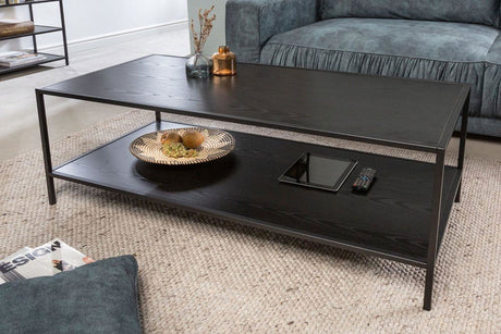 STOLIK KAWOWY SLIM LINE OPTYKA JESION CZARNY / 42013  / INVICTA INTERIOR