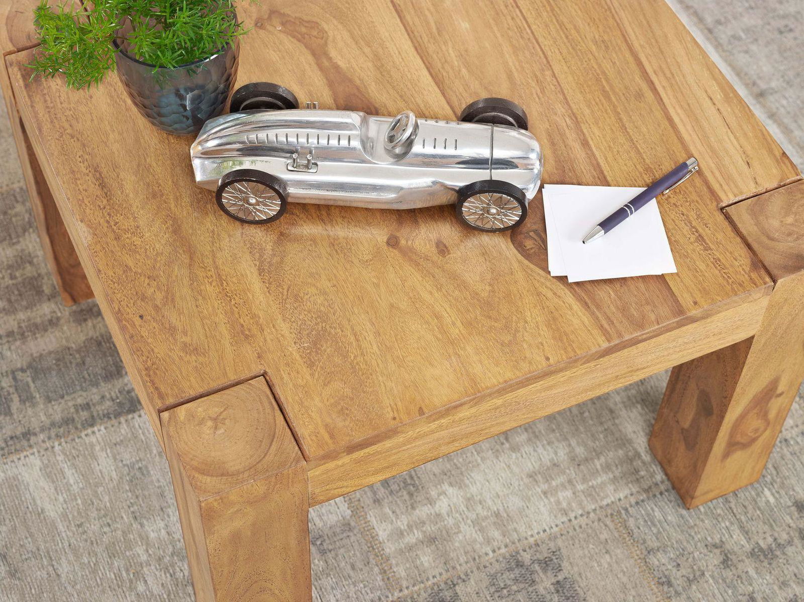 STOLIK KAWOWY WOHNLING MAKASSAR AKACJA 60 CM / WL1.443