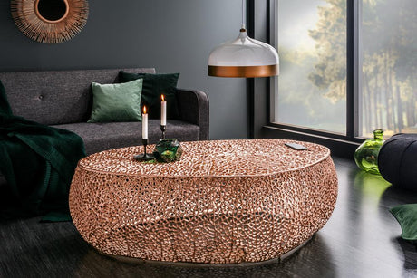 STOLIK LEAF MIEDZIANY 122 CM / 40289 / 41435 / INVICTA INTERIOR