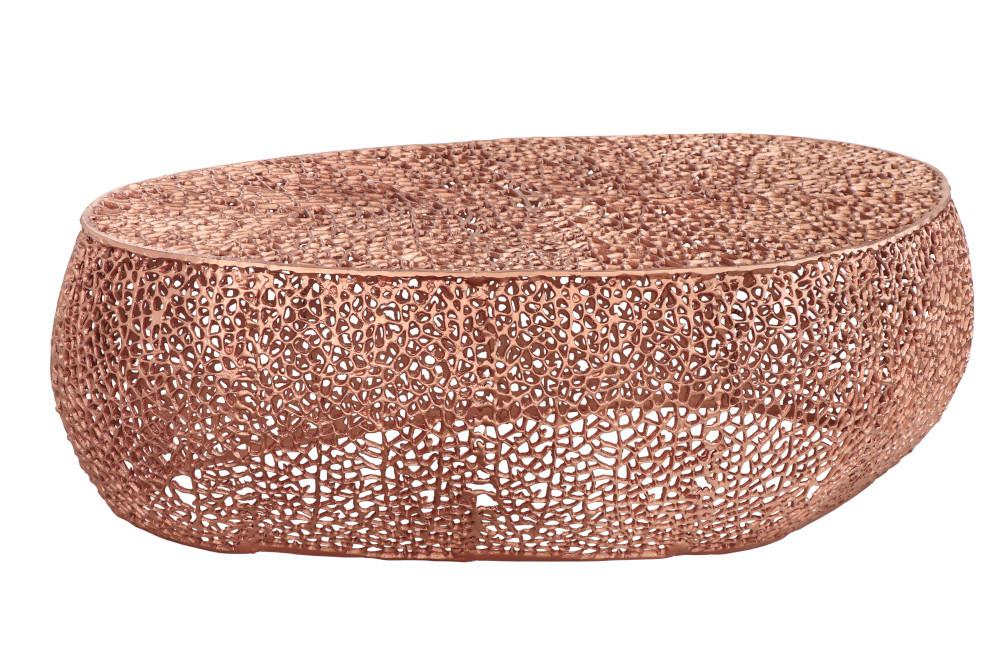 STOLIK LEAF MIEDZIANY 122 CM / 40289 / 41435 / INVICTA INTERIOR