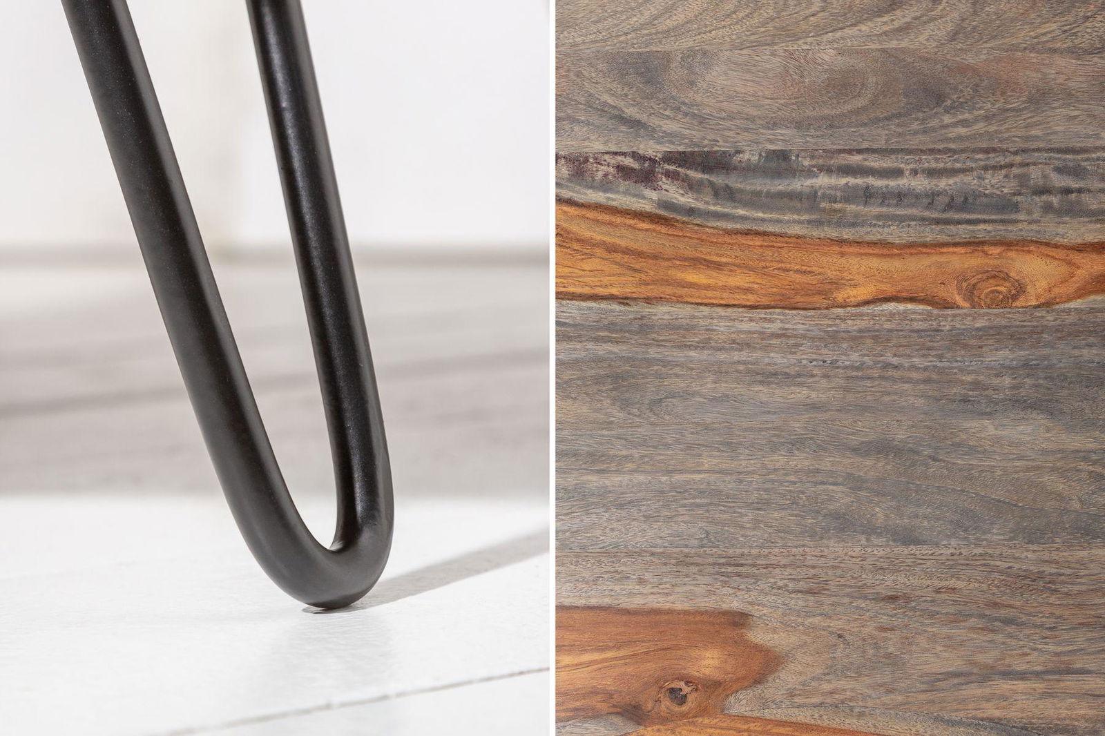 STOLIK ORGANIC LIVING SZARY / 39753 / INVICTA INTERIOR