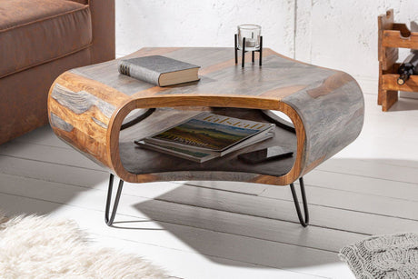 STOLIK ORGANIC LIVING SZARY / 43710 / INVICTA INTERIOR