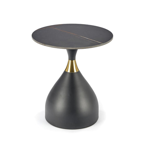 STOLIK SCALITA OPTYKA CZARNY MARMUR 50 CM / HAL