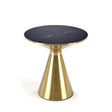 STOLIK TRIBECA OPTYKA CZARNY MARMUR 50 CM / HAL