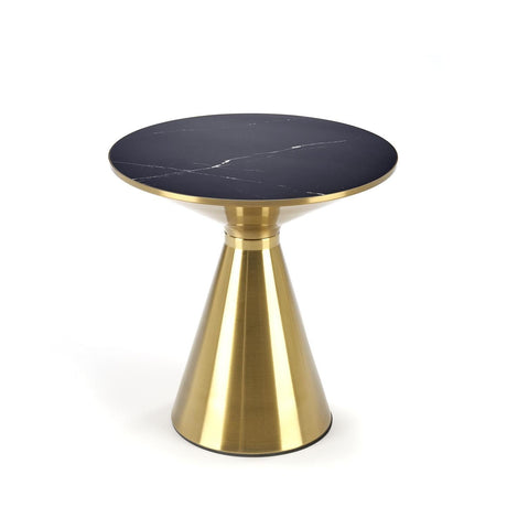 STOLIK TRIBECA OPTYKA CZARNY MARMUR 50 CM / HAL