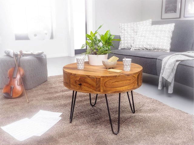 STOLIK WOHNLING DREWNO LITE SHESSHAM 60 CM / WL5.958