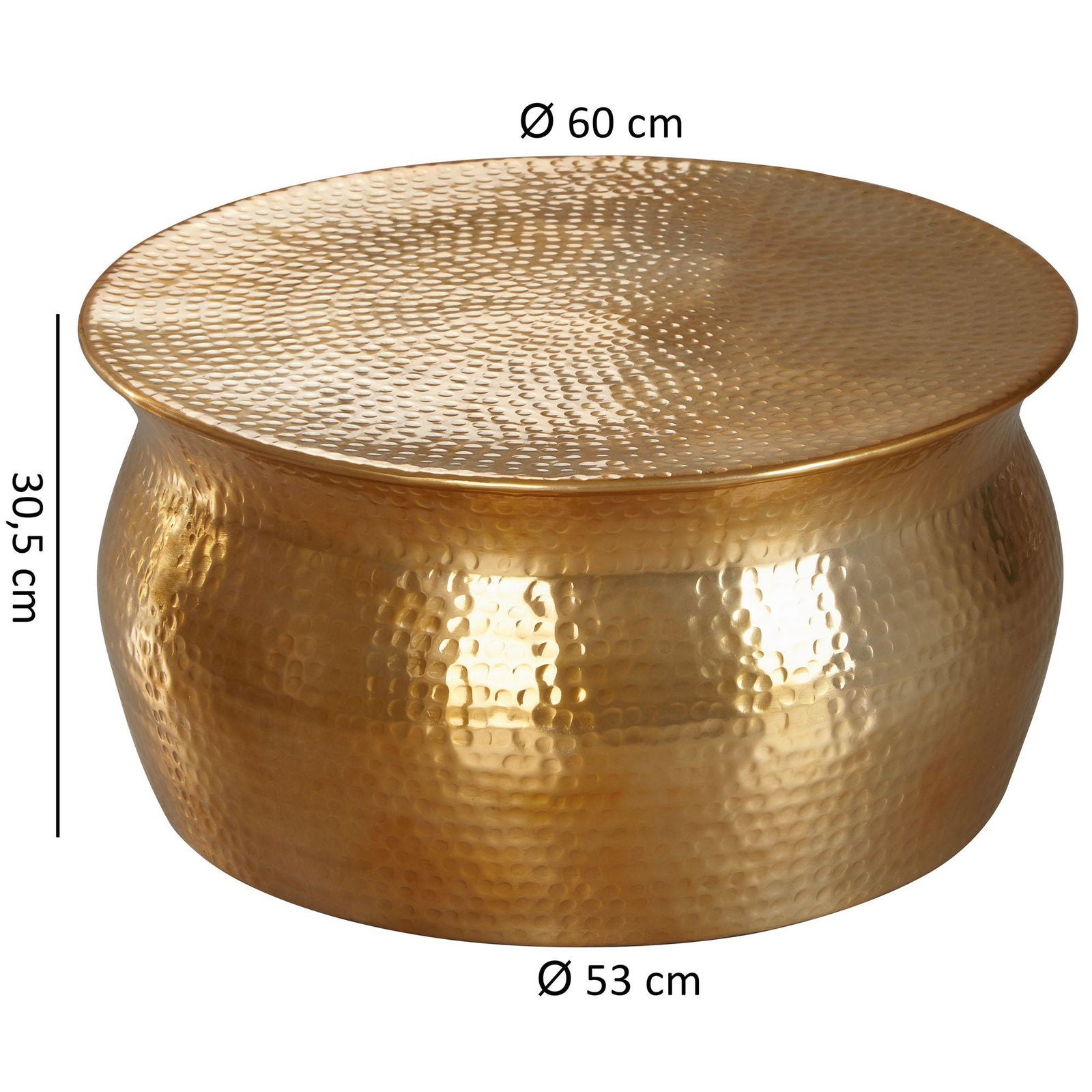 STOLIK WOHNLING GOLD MODERN ALUMINIUM / WL5.456