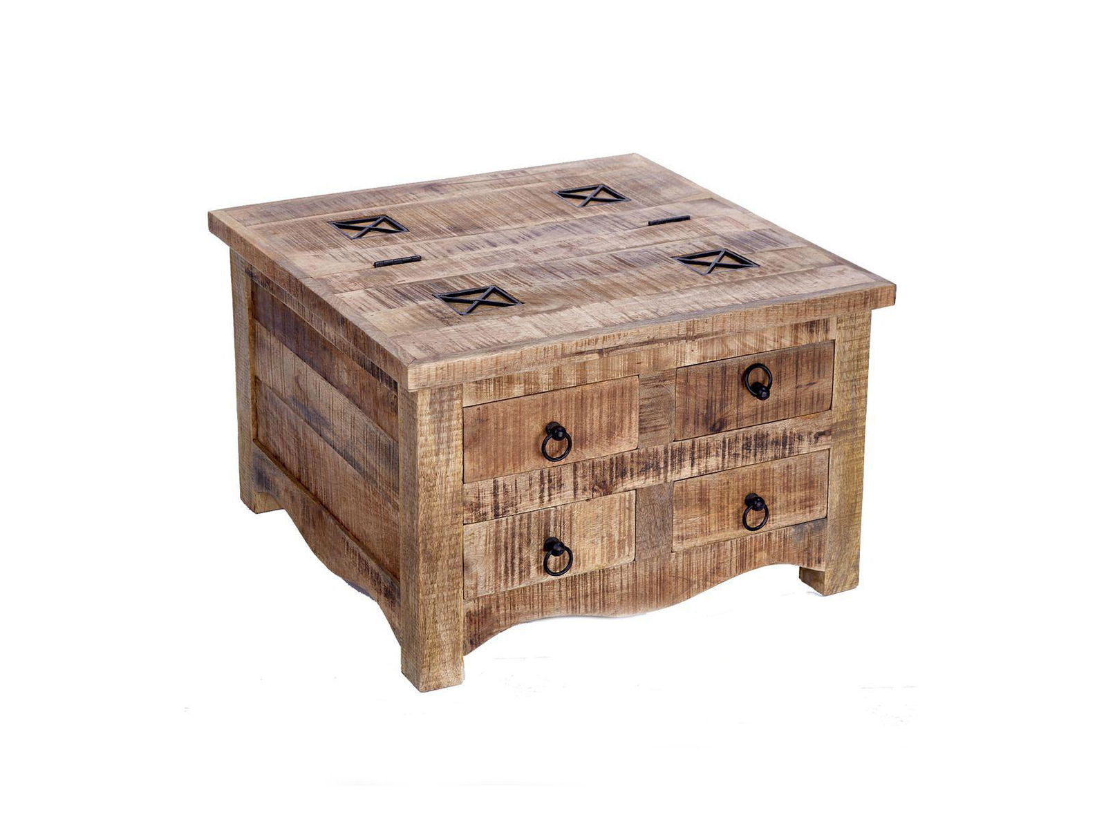 STOLIK Z DREWNA LITEGO IRON CRAFT / 39580 / INVICTA INTERIOR