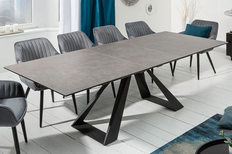 STÓŁ CONCORD 180 - 230 CM CERAMIKA ANTRACYT / 40648  / INVICTA INTERIOR