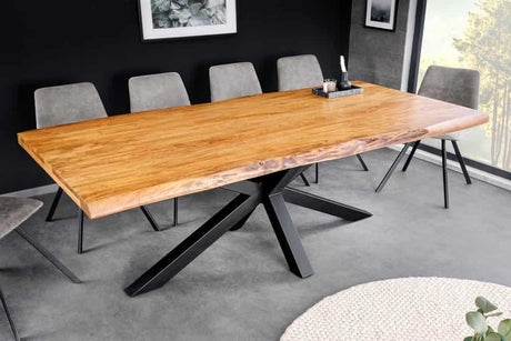 STÓŁ DO JADALNI DREWNO AKACJOWE 200 CM / 43785 / INVICTA INTERIOR