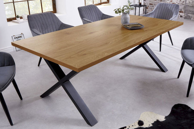 STÓŁ DO JADALNI  LOFT 180 CM OPTYKA DĄB / 40871  / INVICTA INTERIOR