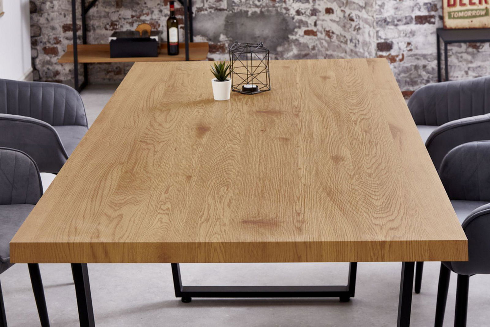 STÓŁ DO JADALNI  LOFT 180 CM OPTYKA DĄB / 40871  / INVICTA INTERIOR