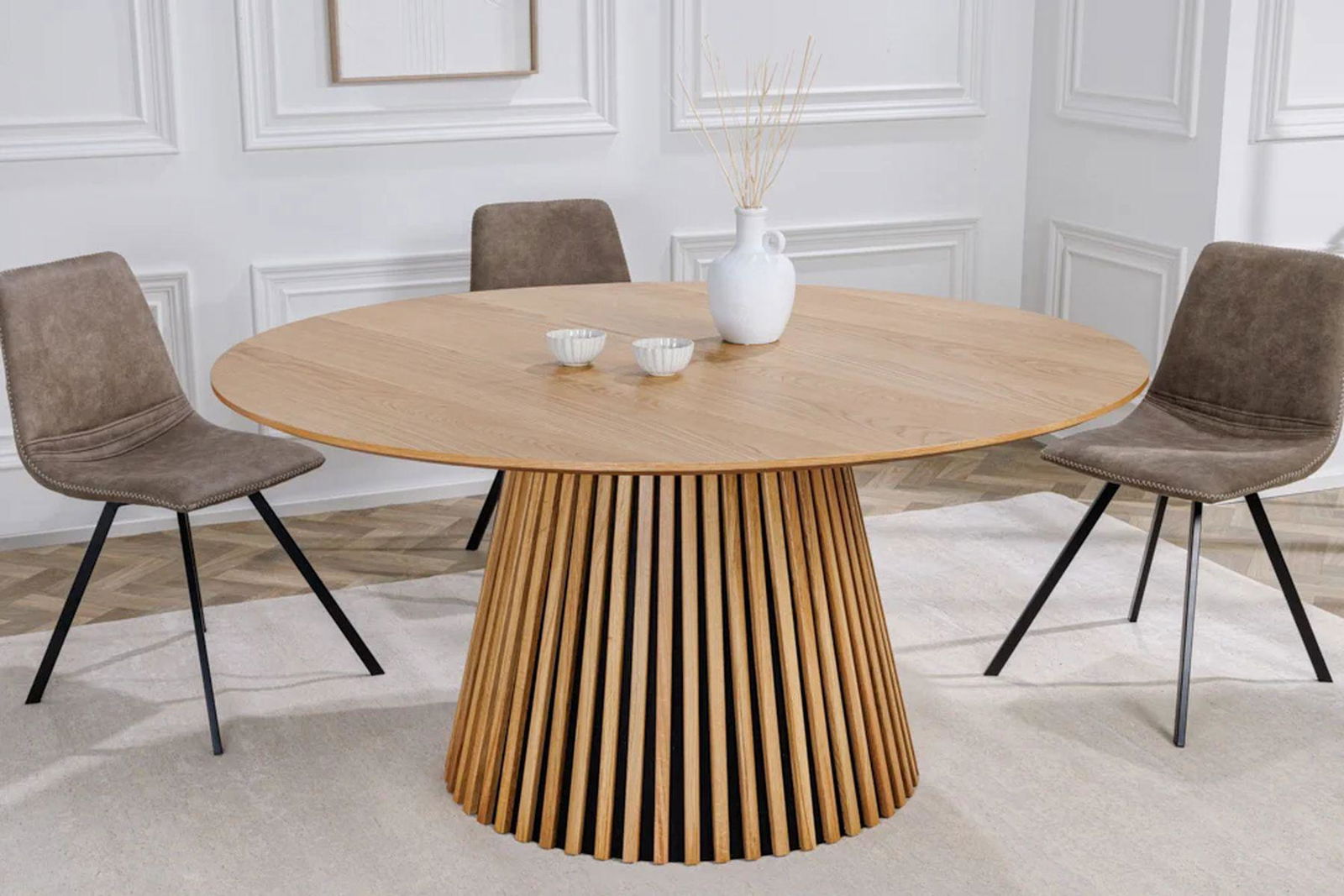 STÓŁ DO JADALNI OPTYKA DĄB 120 CM / 43428 / INVICTA INTERIOR