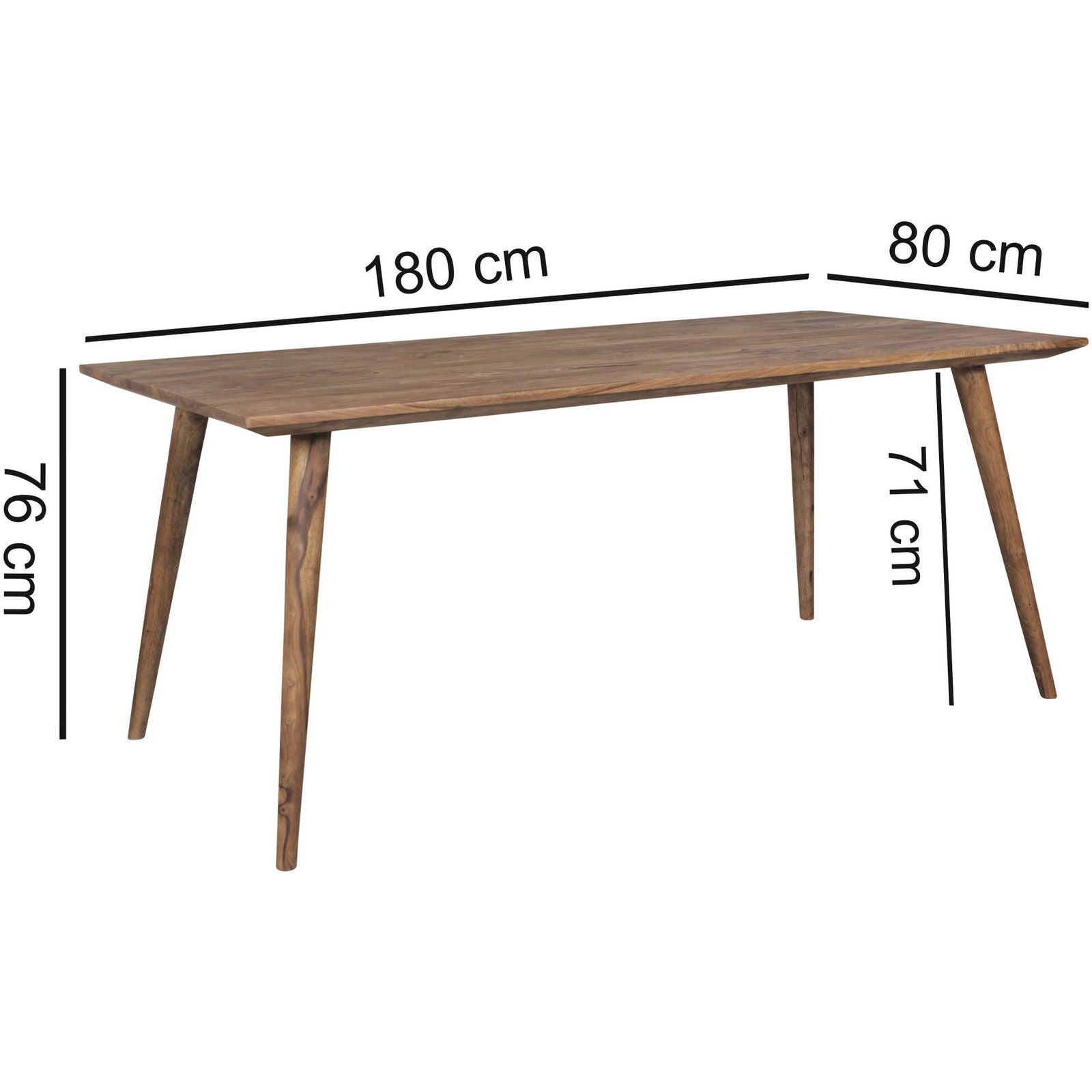 STÓŁ DO JADALNI WOHNLING SHEESHAM 180 CM / WL1.963