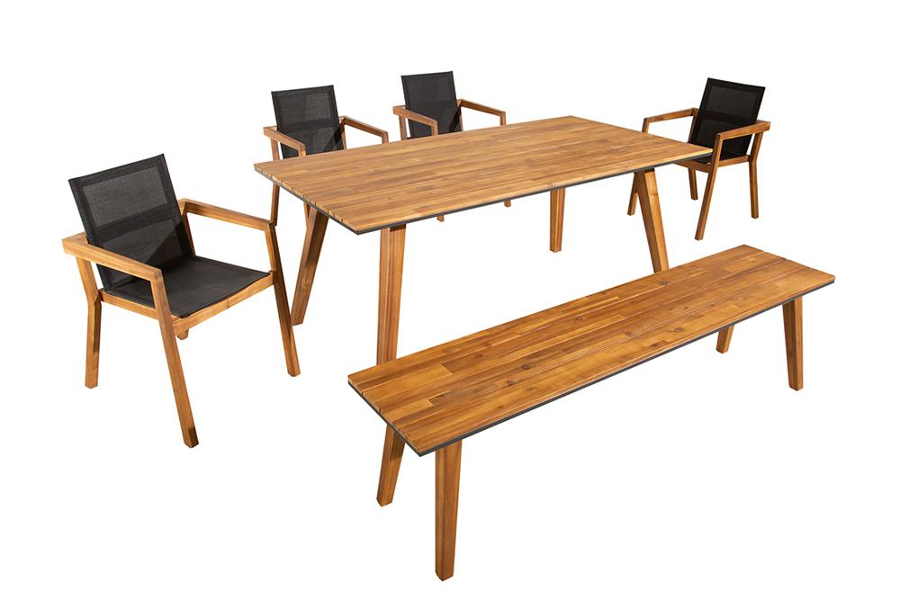 STÓŁ DO OGRODU 180 CM AKACJA / 40940  / INVICTA INTERIOR