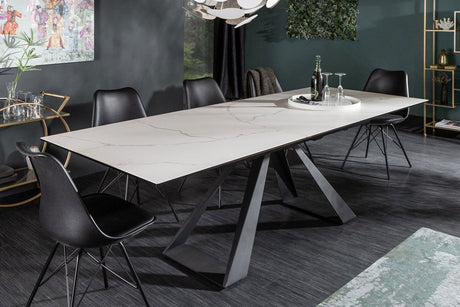 STÓŁ ETERNITY 180 (230) CM OPTYKA MARMUR / 40646  / INVICTA INTERIOR