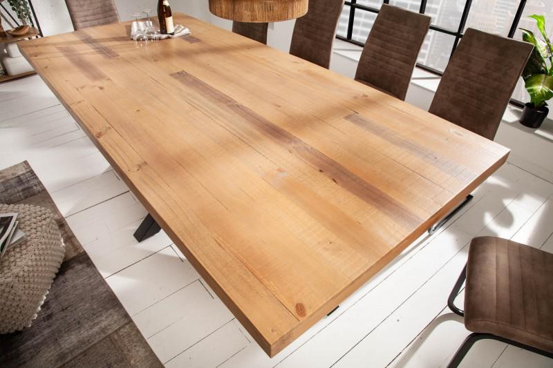 STÓŁ GALAXIE 200 CM SOSNA NATURALNA 60 MM / 40657  / INVICTA INTERIOR
