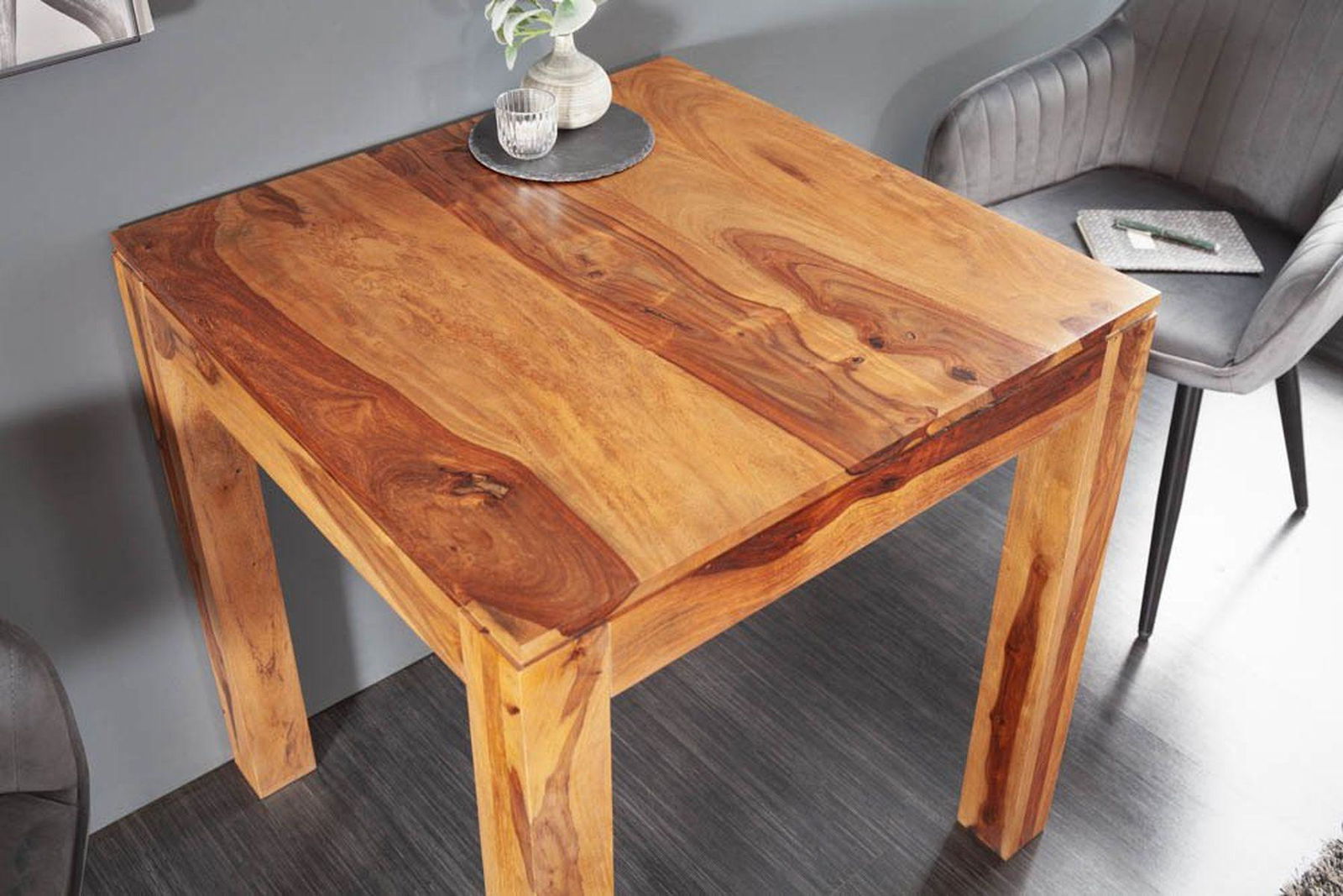 STÓŁ LAGOS 70 CM DREWNO LITE /  36746  / INVICTA INTERIOR