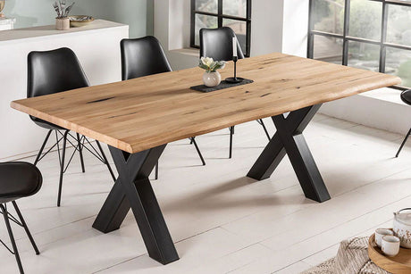 STÓŁ LIVING EDGE 200cm dąb dziki 40 mm / 41186  / INVICTA INTERIOR