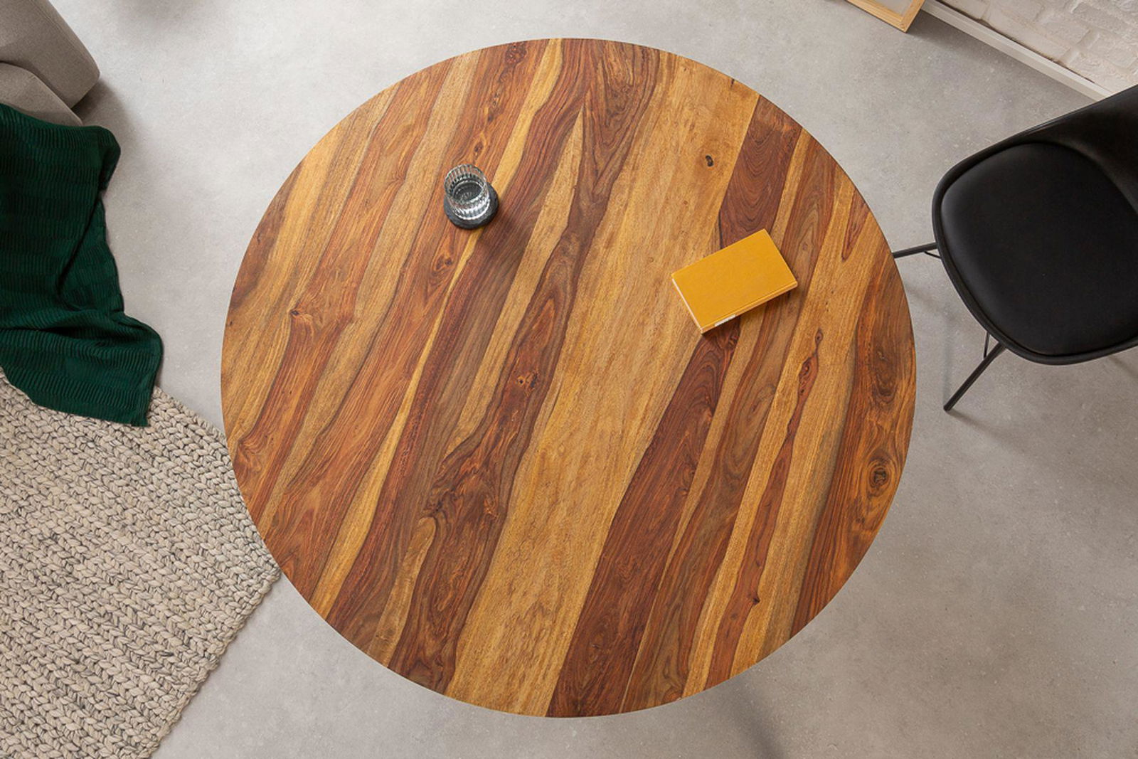 STÓŁ MAKASSAR OKRĄGŁY 120 CM / 40780 / INVICTA INTERIOR
