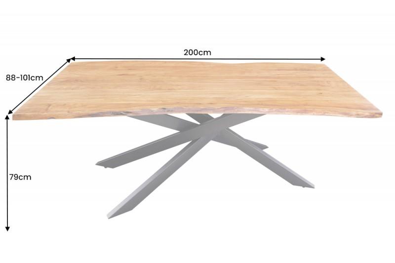 STÓŁ MAMMUT AKACJA 200 CM / 43784 / INVICTA INTERIOR