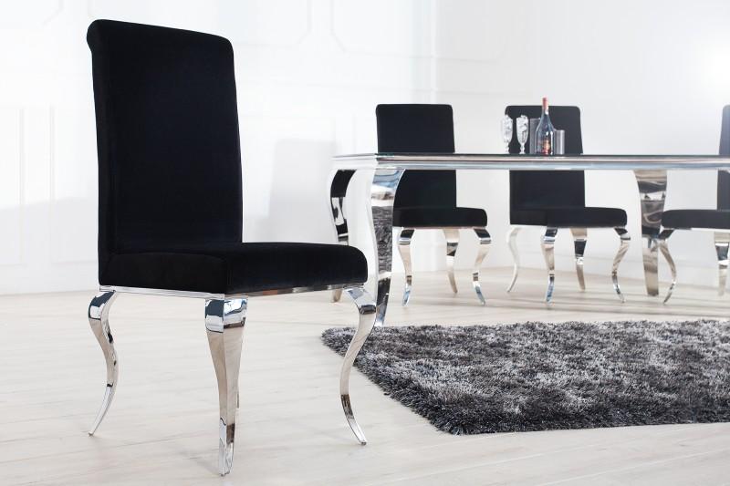 STÓŁ MODERN SILVER BLACK 200 / 37356 / INVICTA INTERIOR