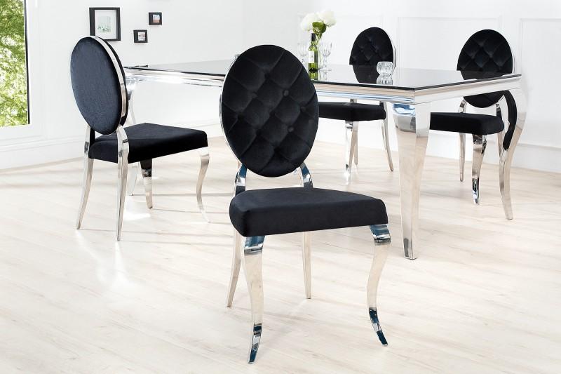 STÓŁ MODERN SILVER BLACK 200 / 37356 / INVICTA INTERIOR