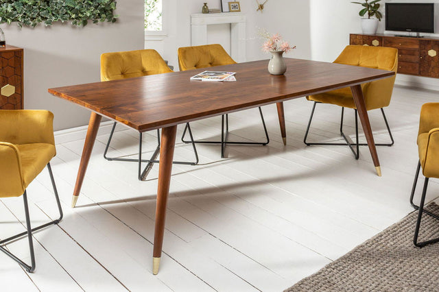 STÓŁ MYSTIC LIVING 200cm akacja gold / 39946 / INVICTA INTERIOR