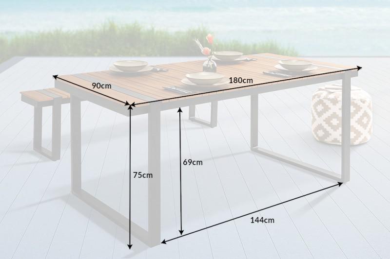 STÓŁ OGRODOWY TAMPA LOUNGE 180 CM / 40933  / INVICTA INTERIOR