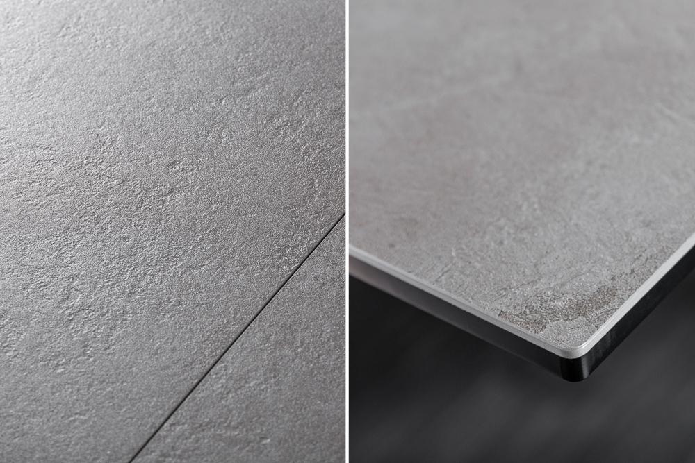 STÓŁ ROZKŁADANY ATLAS OPTYKA BETON 180 ( 220 - 260 ) CM / 40840  / INVICTA INTERIOR