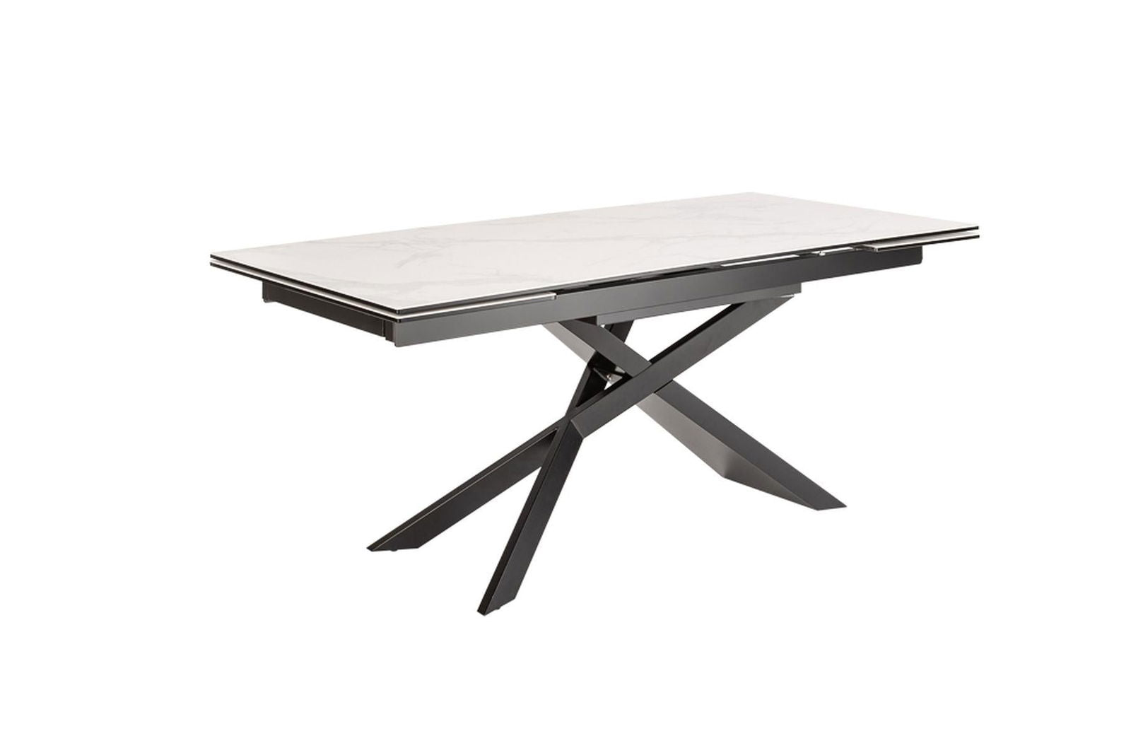 STÓŁ ROZKŁADANY EUPHORIA SZKŁO CERAMICZNE OPTYKA MARMUR 40122  / INVICTA INTERIOR