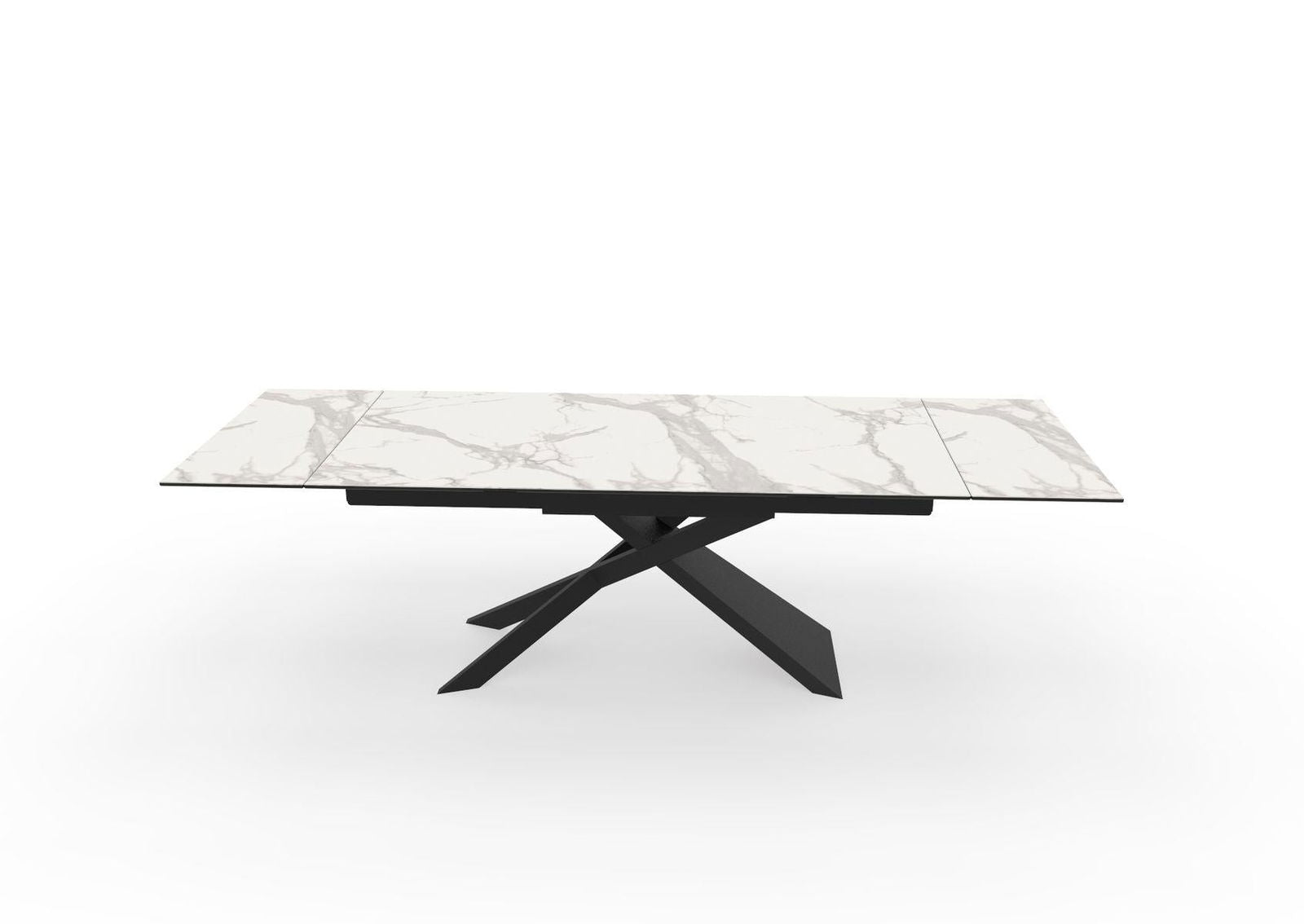 STÓŁ ROZKŁADANY EUPHORIA SZKŁO CERAMICZNE OPTYKA MARMUR 40122  / INVICTA INTERIOR