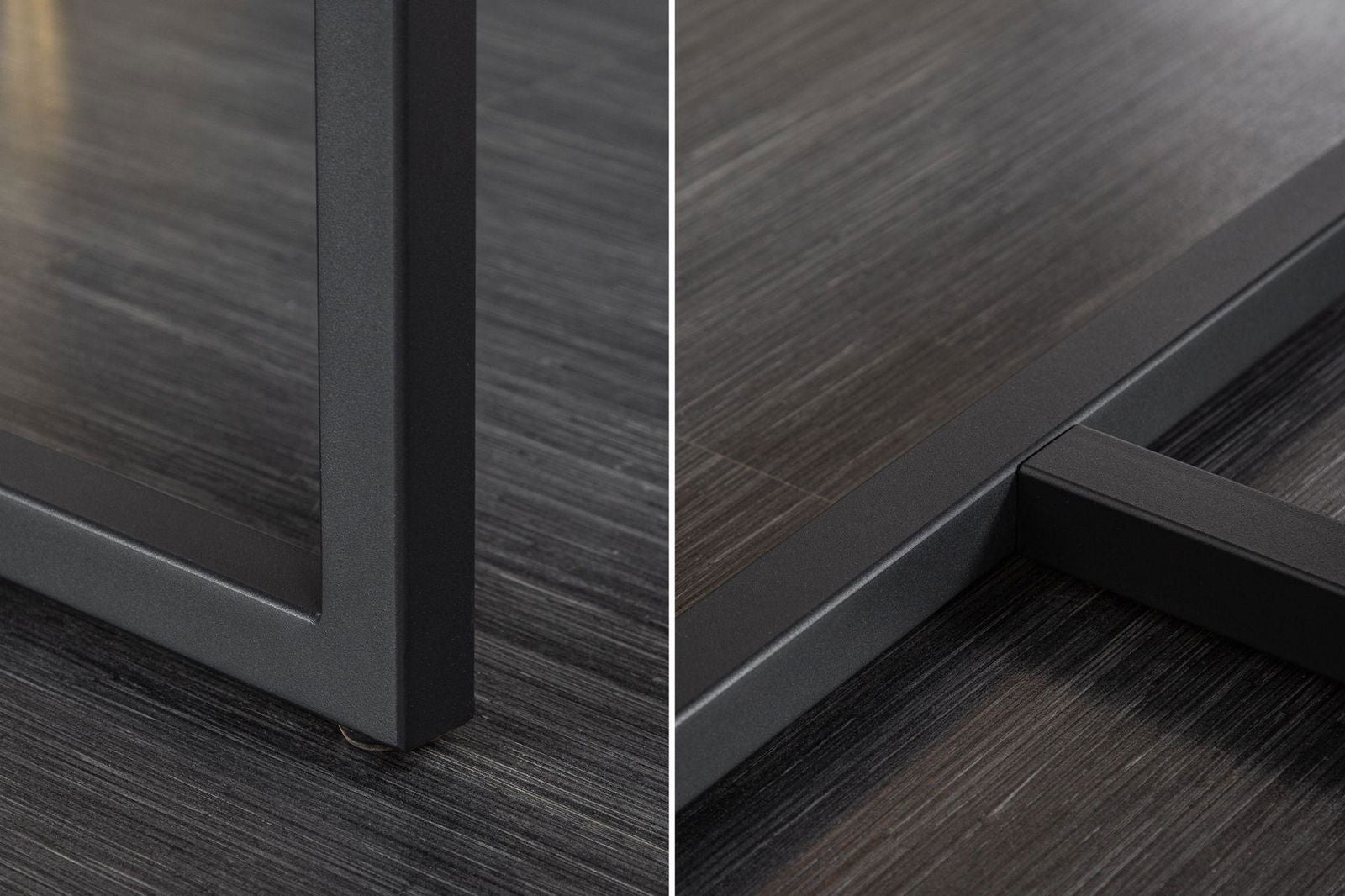 STÓŁ SYMBIOSE 200 CM SZKŁO / CERAMIKA W OPTYCE BETONU / 40669  / INVICTA INTERIOR
