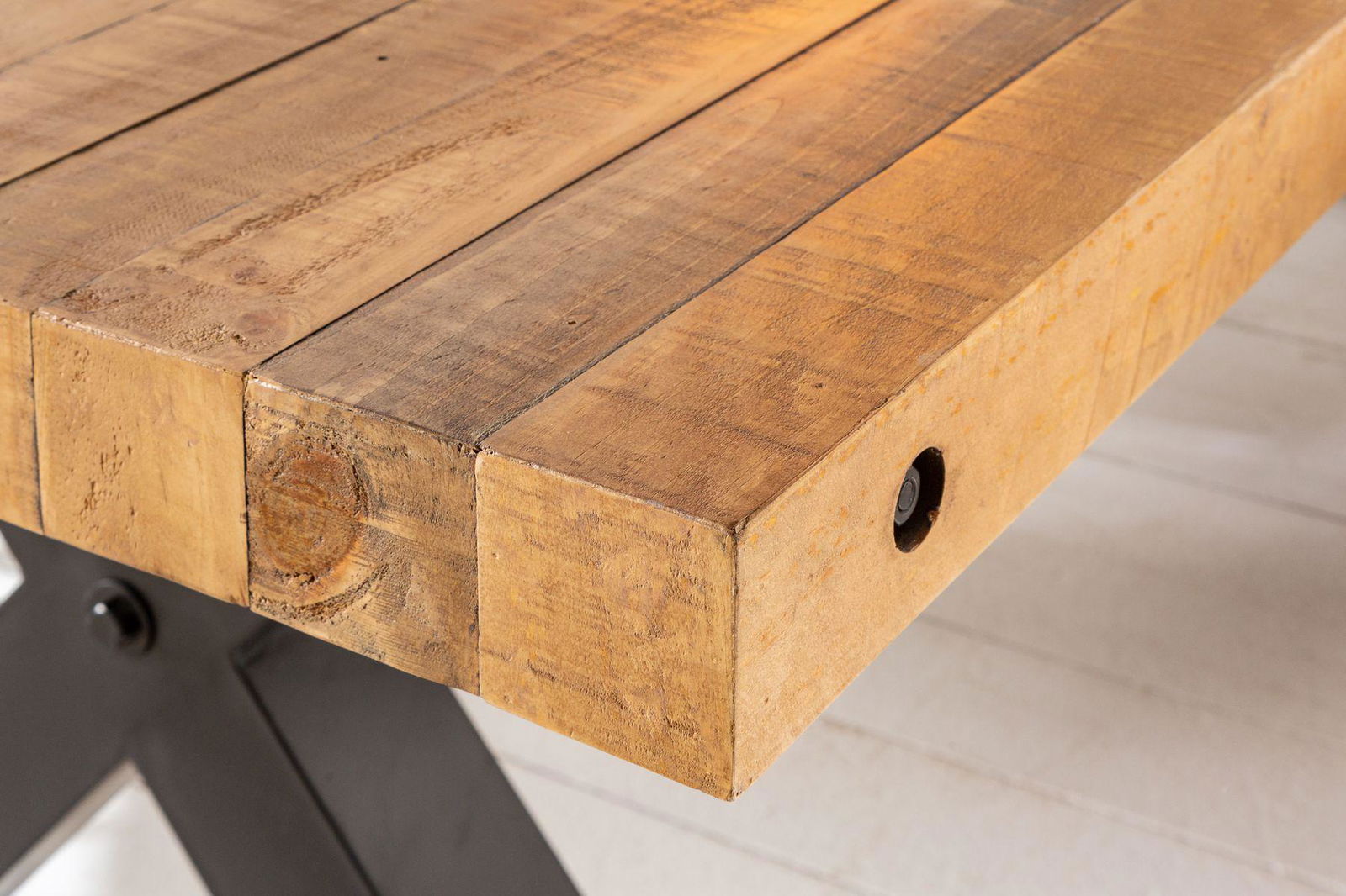 STÓŁ THOR 200 CM SOSNA NATURALNA / 40451  / INVICTA INTERIOR
