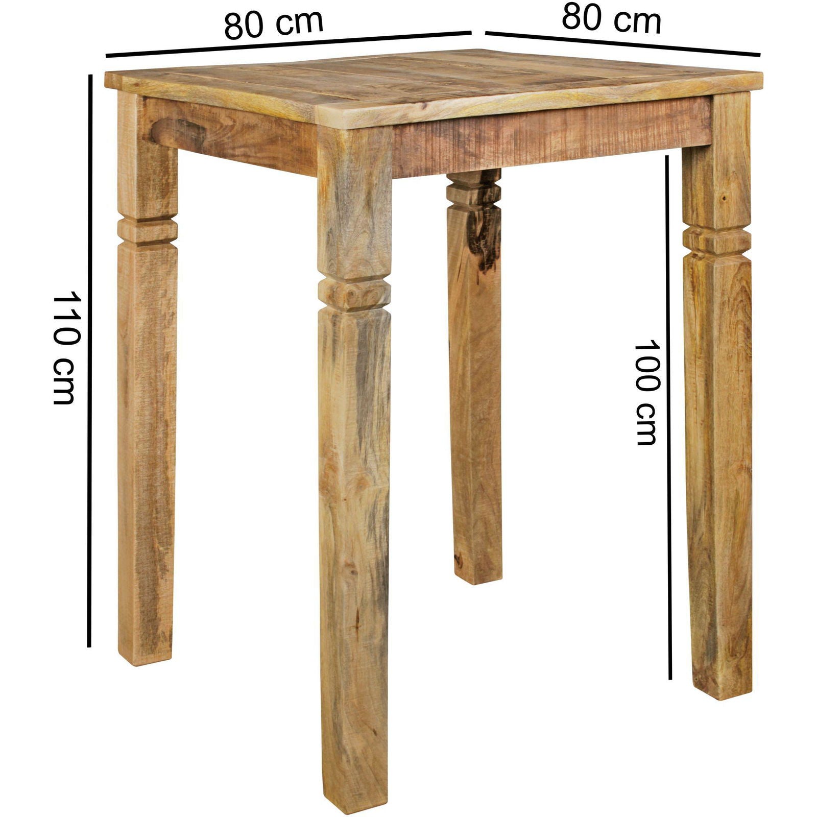 STÓŁ WOHNLING DREWNO LITE MANGO 80 CM / WL5.080