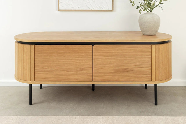 SZAFKA RTV ATELIER 120 CM FORNIR DĘBOWY / 47449 / INVICTA INTERIOR