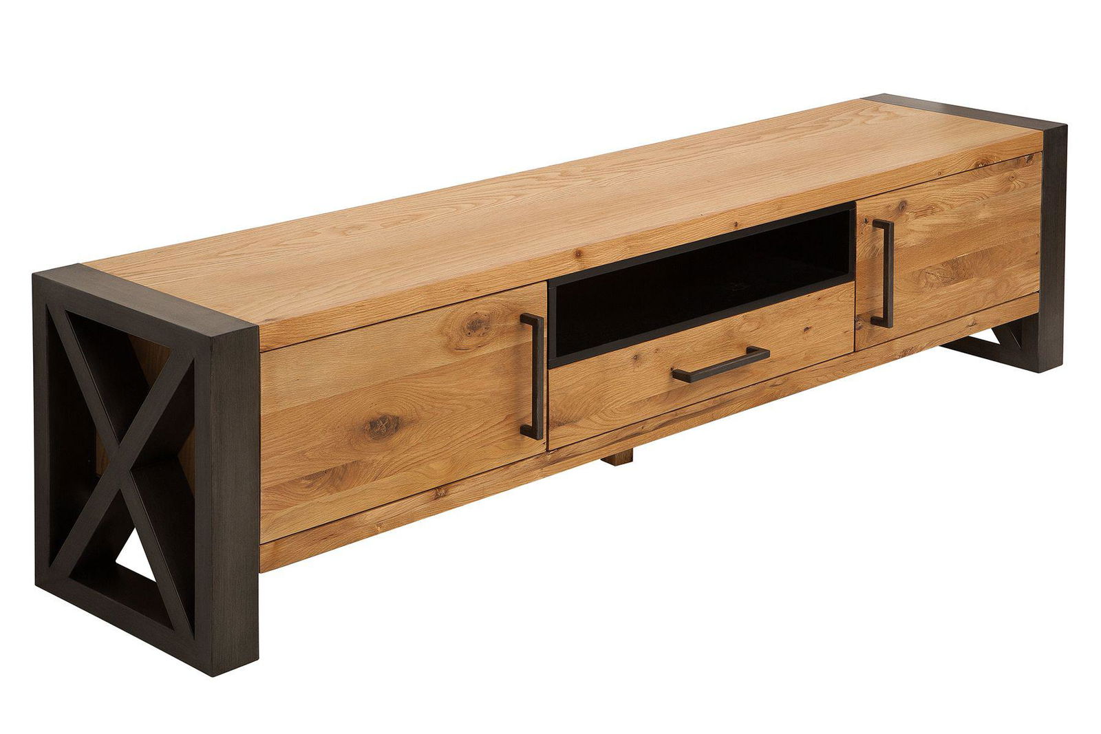 SZAFKA RTV DREWNO LITE DĄB THOR / 38810 / INVICTA INTERIOR