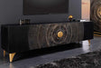 SZAFKA RTV SUNSET 180 CM CZARNA / 44303  / INVICTA INTERIOR