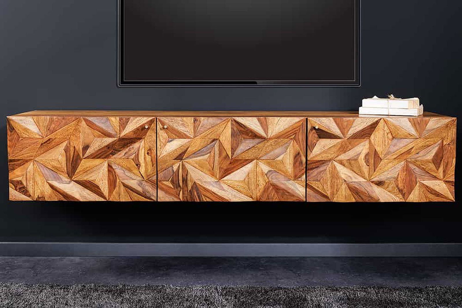 SZAFKA RTV WISZĄCA ALPINE AKACJA 43708 / INVICTA INTERIOR