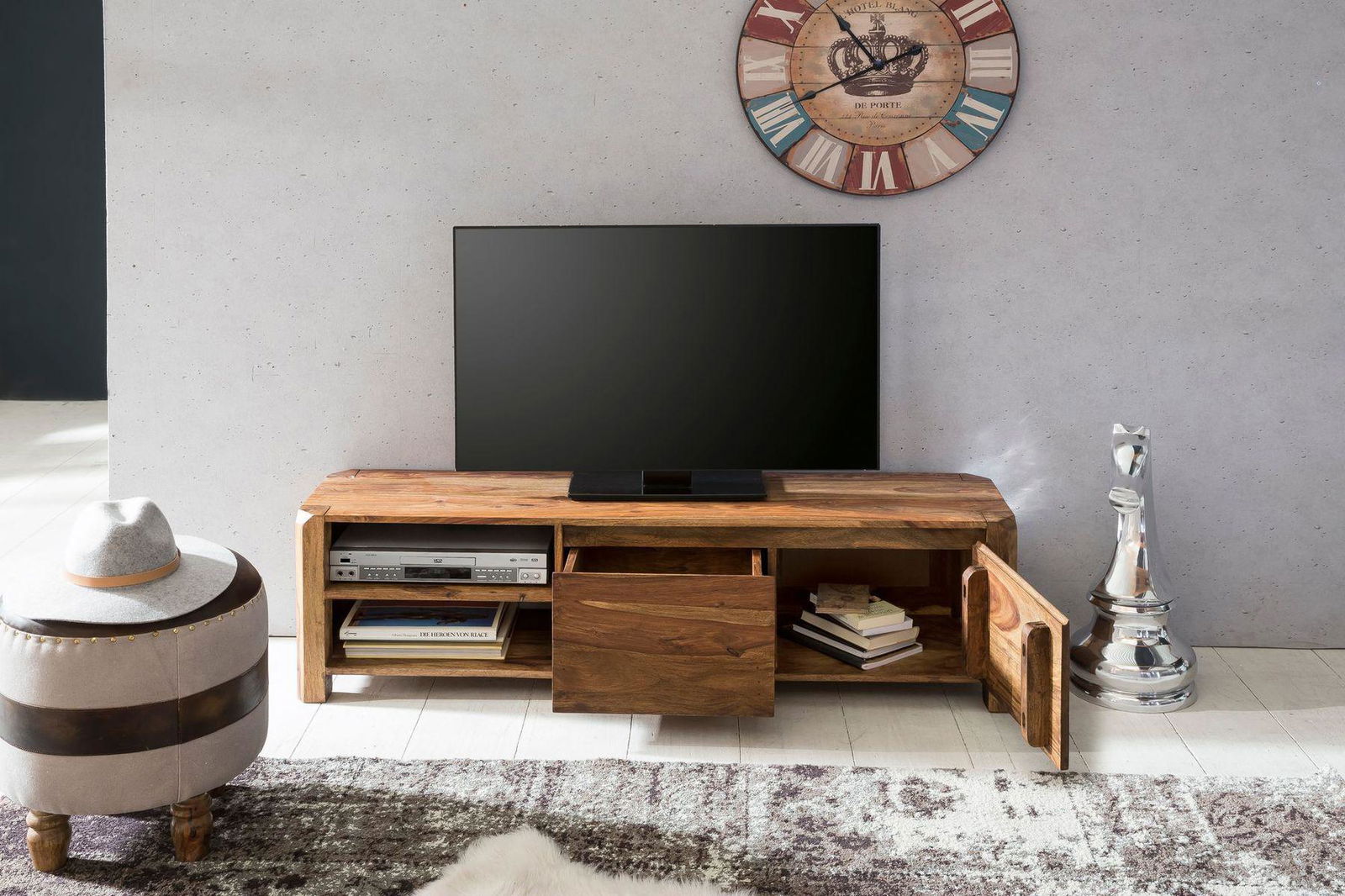 SZAFKA RTV  WOHNLING DREWNO LITE 140 CM / WL1.743