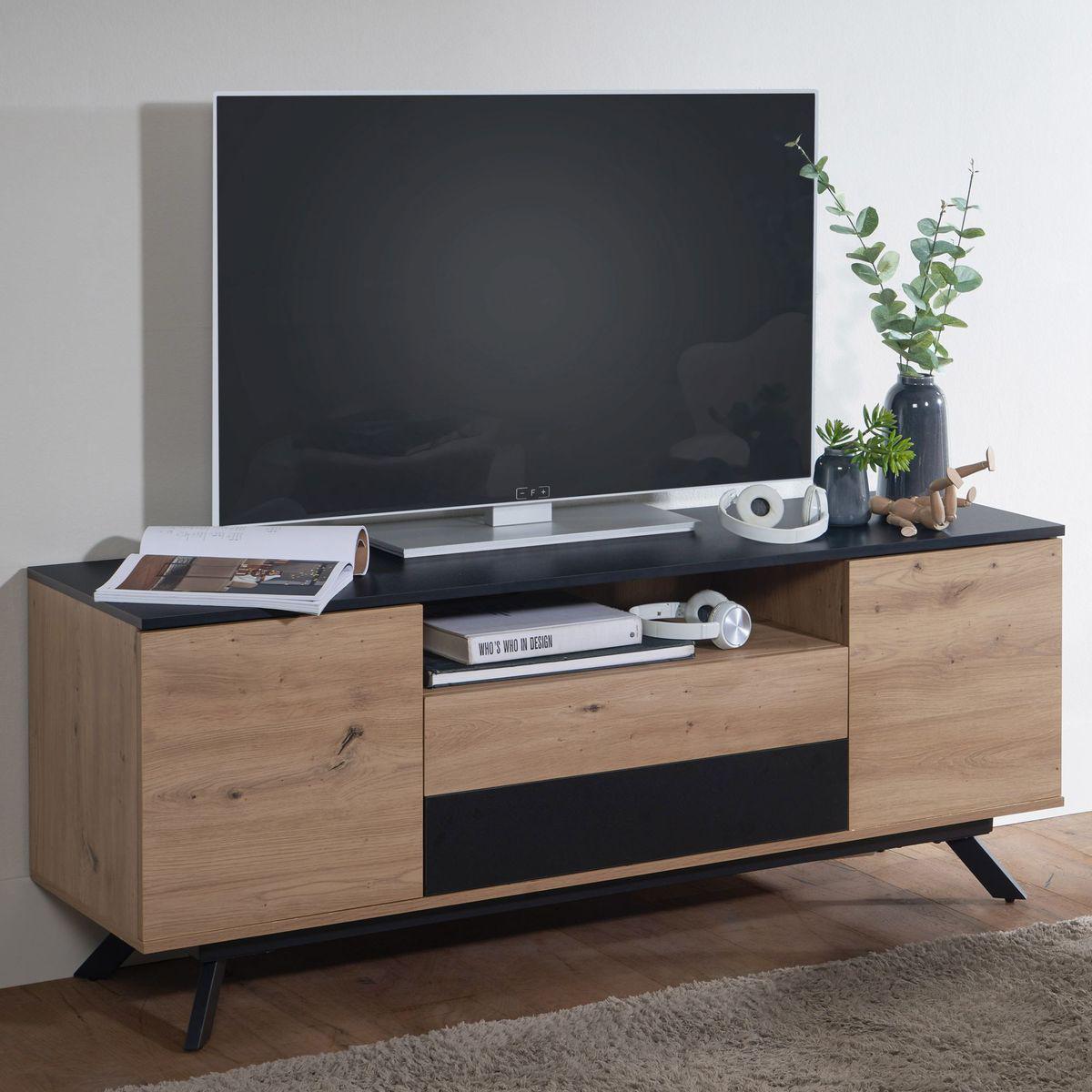 SZAFKA RTV WOHNLING MDF OPTYKA DĘBU / WL6.660